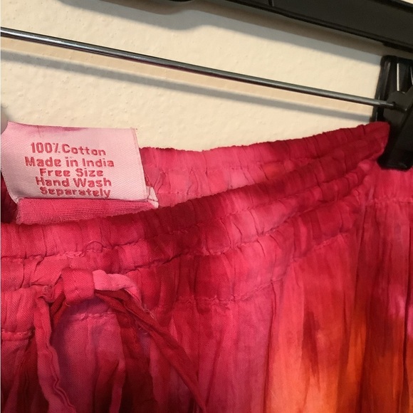 Vintage bamboo fashions boho festival embroidered crochet free size maxi skirt - Picture 5 of 8